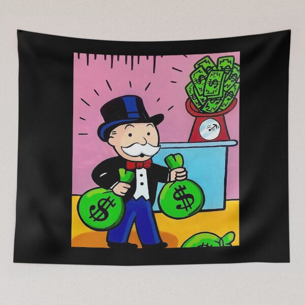 Item preview, Monopoly Man Money bag designed and sold by DleVerified.