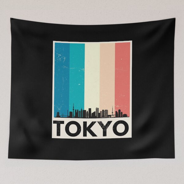 Item preview, Tokyo skyline designed and sold by The Agreeable Raven.
