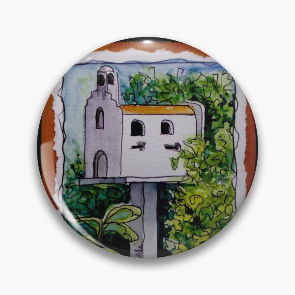 Item preview, Watercolor San Juan Capistrano Mission For The Birds designed and sold by KarisCanvasShop.
