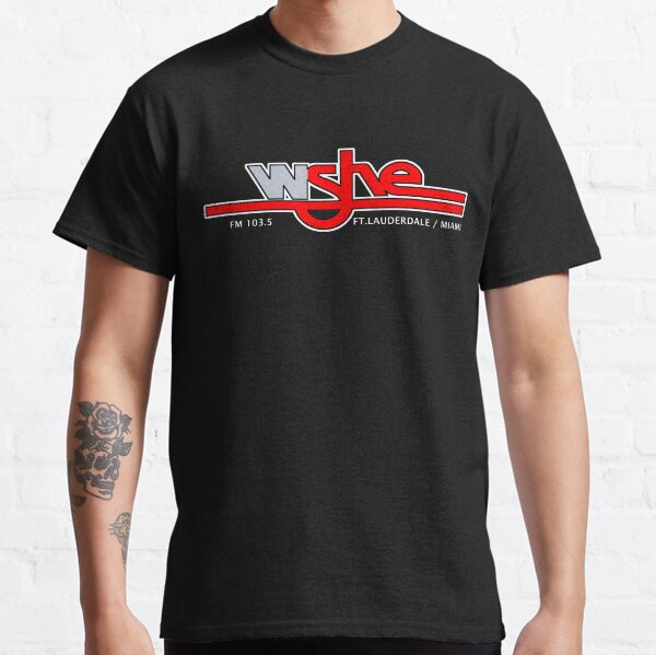 WSHE FM 103.5 Ft.Lauderdale/Miami on Black Classic T-Shirt