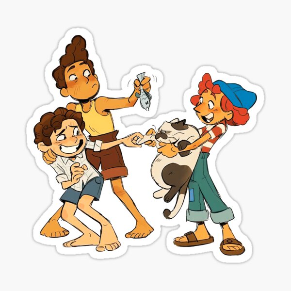 Luca Chibi Stickers Luca Paguro Alberto Scorfano Giulia -  Israel