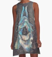 crown chakra mudra A-Line Dress