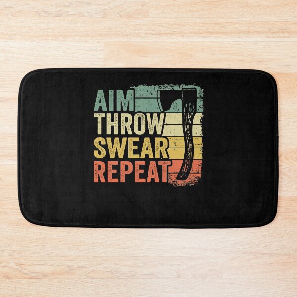 Item preview, Aim Throw Swear Repeat Axe Throwing Gift Funny designed and sold by Stronzi.