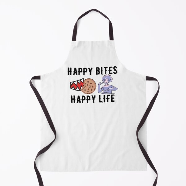 Item preview, Happy Bites Happy Life Food Quote and Graphic Design designed and sold by AritraSur.