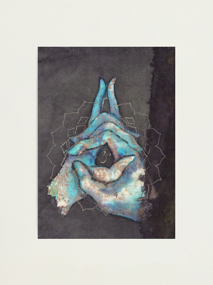 Alternate view of crown chakra mudra  Photographic Print