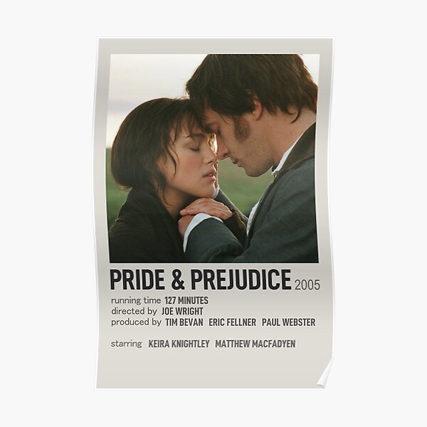 Affiche polaroïd Orgueil et Préjugés Poster