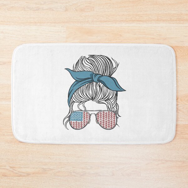 Item preview, Lake Life Messy Bun Women American Flag Sunglasses Funny Lake Life designed and sold by Stronzi.