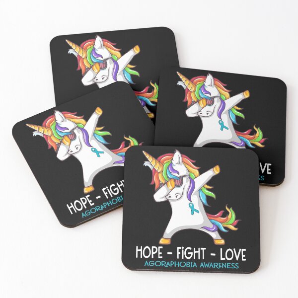 Item preview, Hope Fight Love Agoraphobia Awareness designed and sold by Brad-FI.