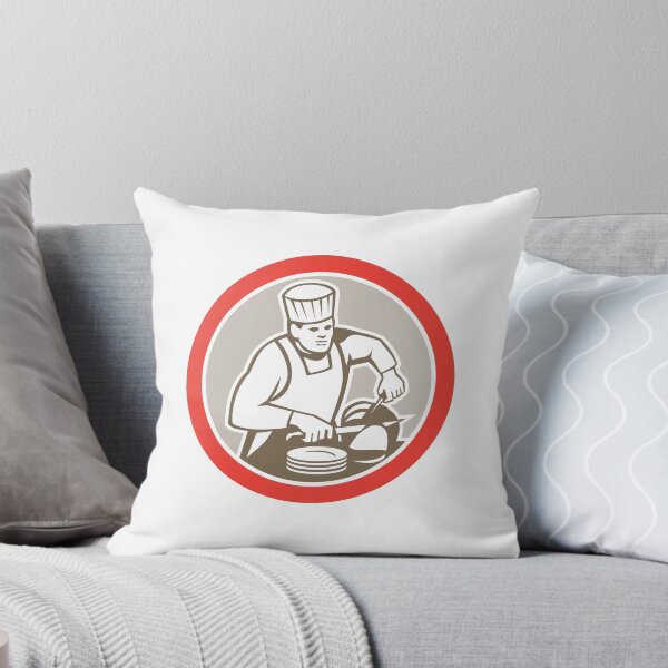 Item preview, Chef Cook Slicing Meat Circle Retro designed and sold by patrimonio.