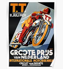 1931 Niederlande Motorrad Rennen Poster Poster