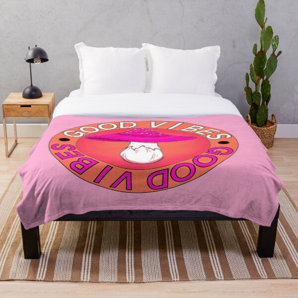 Item preview, Pink Good Vibes Mushroom designed and sold by Katzartx.