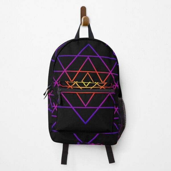 Item preview, Triangle Mandala (yellow purple) Sri Yantra Sacred Geometry Symbol designed and sold by Leah McNeir.