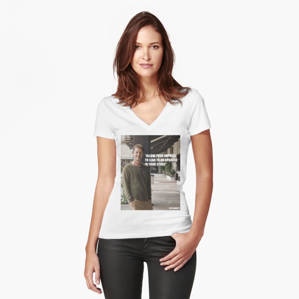 Item preview, Fitted V-Neck T-Shirt designed and sold by SanDiegoSailing.