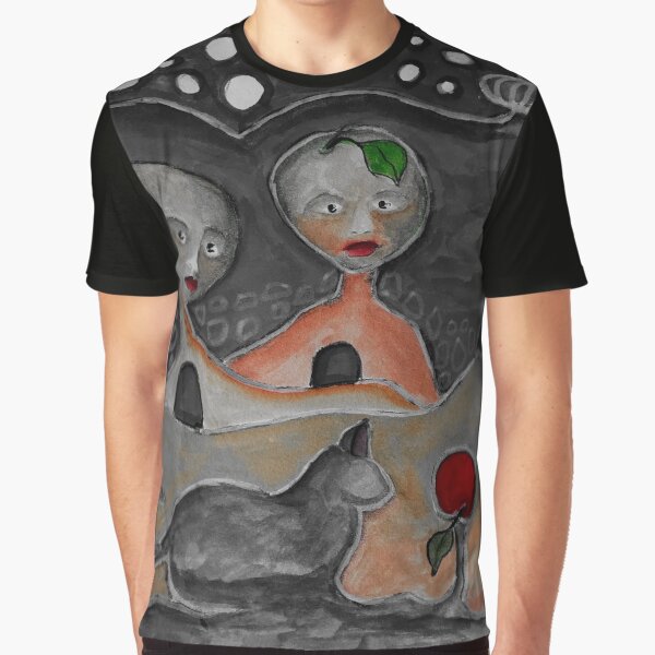 Check out the crazy cat, man! Graphic T-Shirt