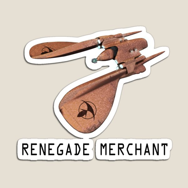 RENEGADE MERCHANT (WITH RETRO FONT) Magnet