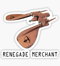 Renegade Merchant - with retro font Sticker