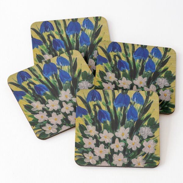 Item preview, Some bluebells and daisy's growing wild . designed and sold by kkartwork.