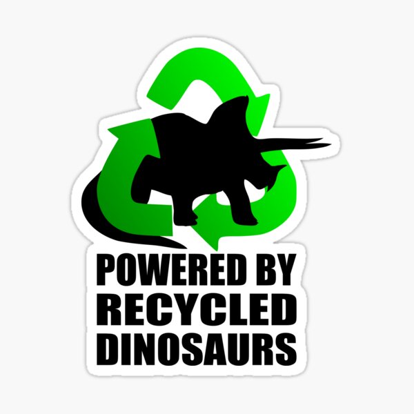 Item preview, Triceratops - Powered by Recycled Dinosaurs designed and sold by birdo-art.