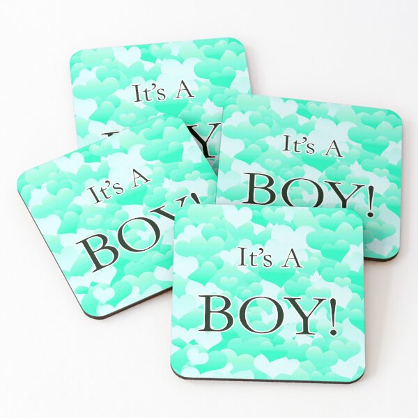 Item preview, It's A Boy! Light Greens designed and sold by blakcirclegirl.