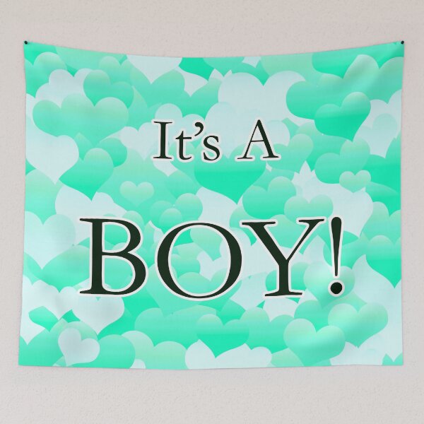 Item preview, It's A Boy! Light Greens designed and sold by blakcirclegirl.