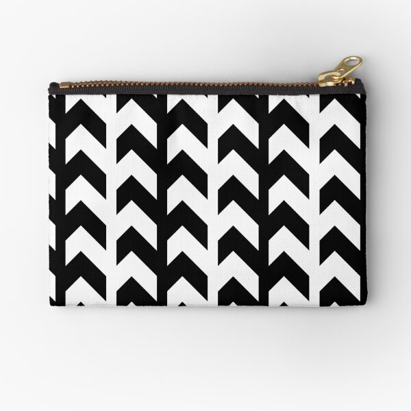 Item preview, Op Art Black and White Striped Sawtooth Alternating Lines designed and sold by hyproinc.