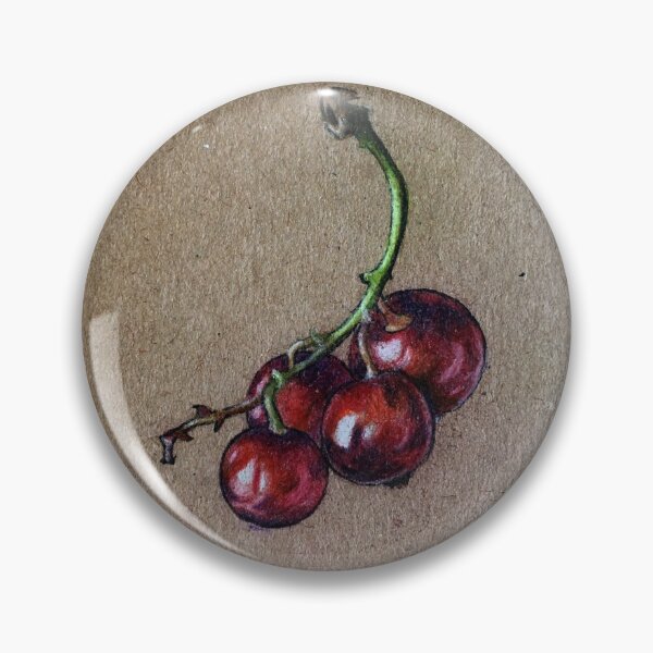 Item preview, Red Currants drawn with colored pencils on toned paper designed and sold by AquarellChill.