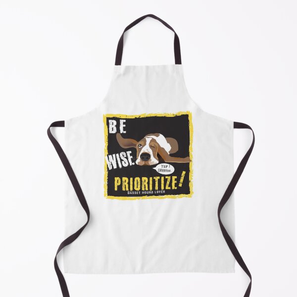 Item preview, Be Wise, Prioritize! Basset Hound dog designed and sold by MagaliC.