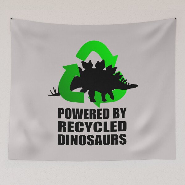 Item preview, Stegosaurus - Powered by Recycled Dinosaurs designed and sold by birdo-art.