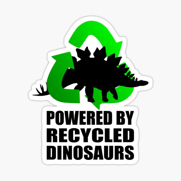 Item preview, Stegosaurus - Powered by Recycled Dinosaurs designed and sold by birdo-art.