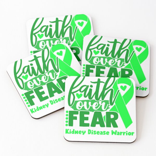 Item preview, Faith Over Fear Kidney Disease Warrior designed and sold by largellie.