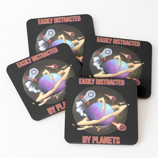 Item preview, Easily Distracted by planets Funny - Earth planet designed and sold by Cool Store.