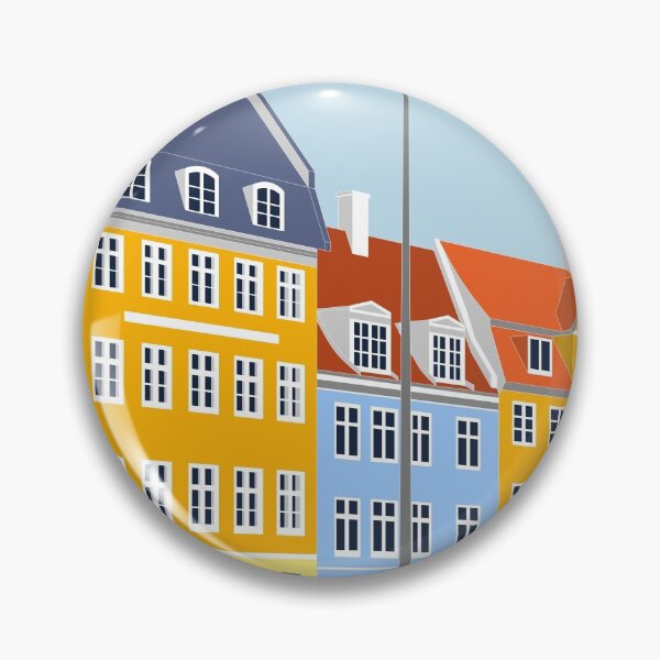 Item preview, Nyhavn, Copenhagen Print,  Colour Print, Cubist Print, Print, Artwork, Illustration, Cubist Architecture, Architecture Print designed and sold by sketchingarchi.