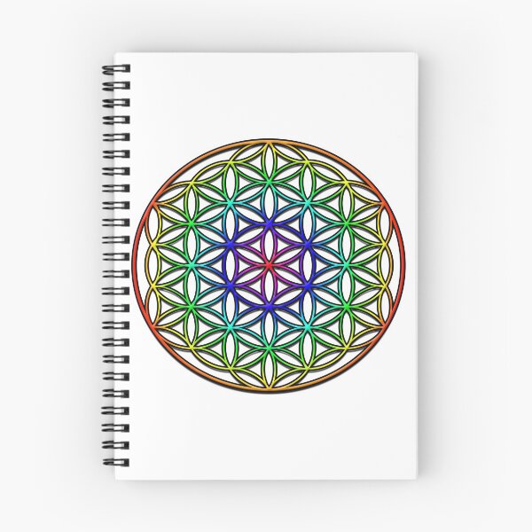 Item preview, Flower of Life (rainbow) sacred geometry symbol  designed and sold by Leah McNeir.