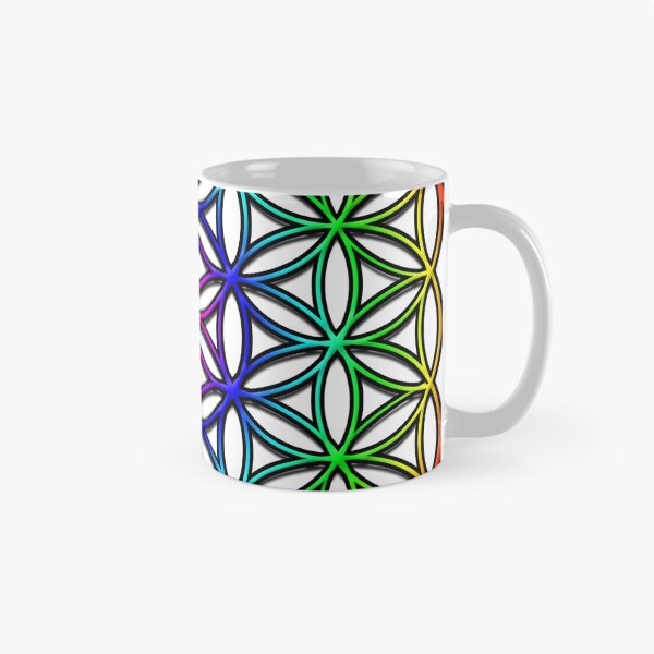 Item preview, Flower of Life (rainbow) sacred geometry symbol  designed and sold by Leah McNeir.
