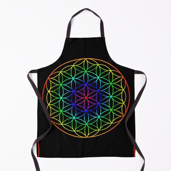 Item preview, Flower of Life (rainbow) sacred geometry symbol designed and sold by Leah McNeir.