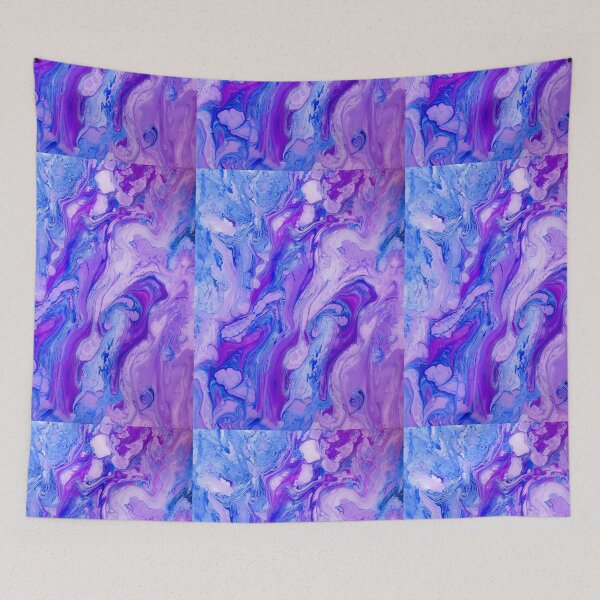 Item preview, Blue & Violet Purple Liquid Marble Watercolor designed and sold by newburyboutique.