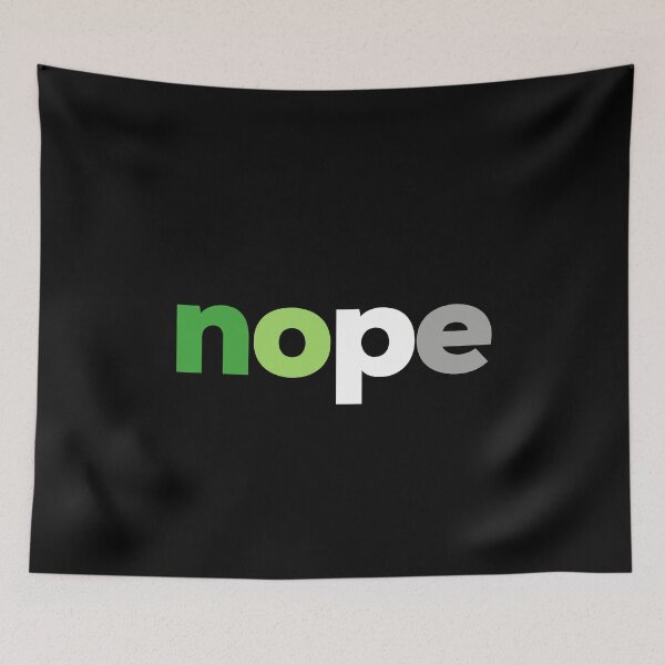 Item preview, Romance? Nope. Aromantic Pride designed and sold by Subtle Pride Shop.