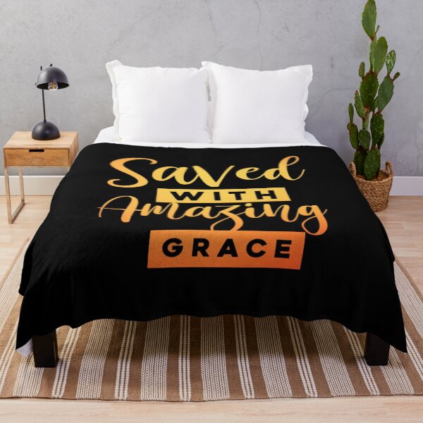Item preview, Christian Quote: Saved with amazing grace designed and sold by ChristianLife.