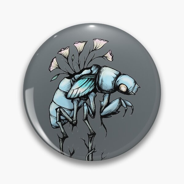 Item preview, Ghost Cicada Nymph Floral designed and sold by ShaireProd.