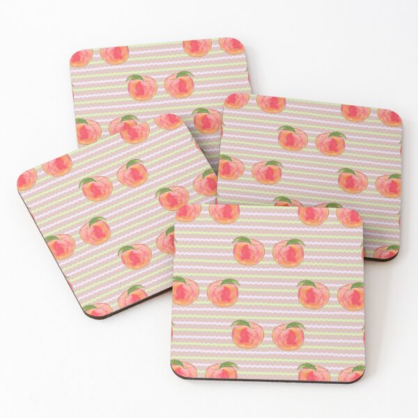 Item preview, Peach Seamless Pattern - Kawaii  designed and sold by ViewerEqualsPhoton.
