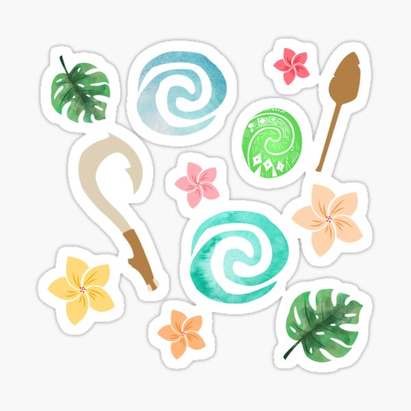Polynesian Princess Pattern Sticker