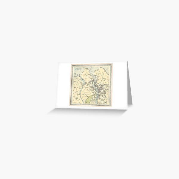 Item preview, Old Inverness Scotland Map (1912) Vintage Inerness City & Street Atlas designed and sold by BravuraMedia.