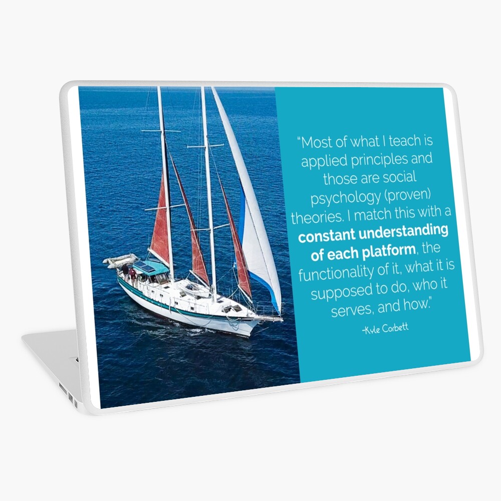 Item preview, Laptop Skin designed and sold by SanDiegoSailing.