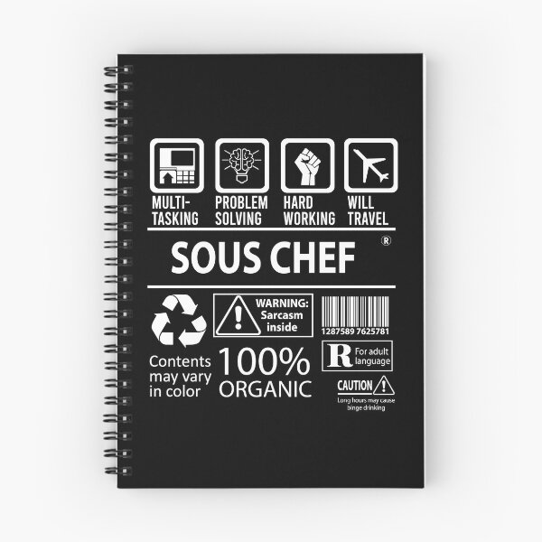 Artikelvorschau, Sous Chef T-Shirt - Multitasking Job Geschenkartikel Tee entworfen und verkauft von erstrudy75.