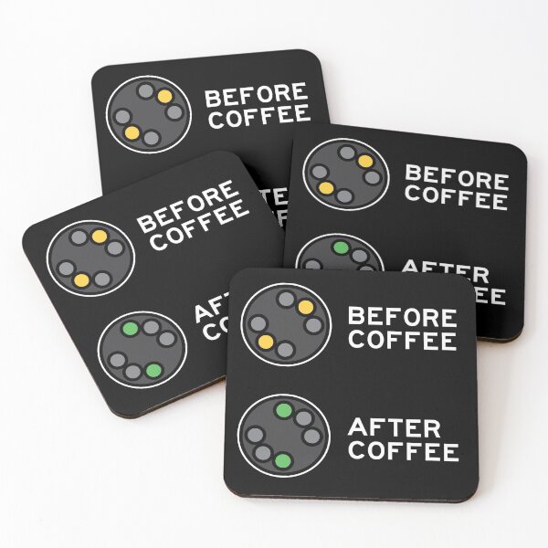 Item preview, Railfan Railroad Signals Before Coffee After Coffee designed and sold by Huhnerdieb Apparel.