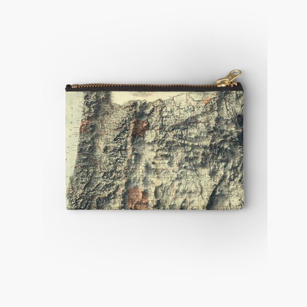 Item preview, 1889 Oregon Relief Map 3D digitally-rendered designed and sold by ThinkAboutMaps.