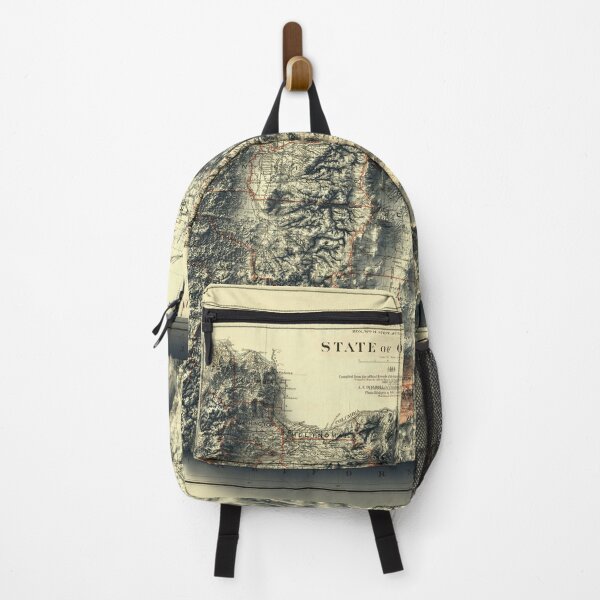 Item preview, 1889 Oregon Relief Map 3D digitally-rendered designed and sold by ThinkAboutMaps.