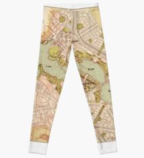 Map Of Canberra 1913 Leggings