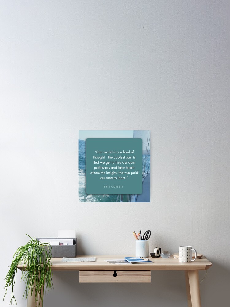 Thumbnail 2 of 3, Poster, School of Thought designed and sold by SanDiegoSailing.