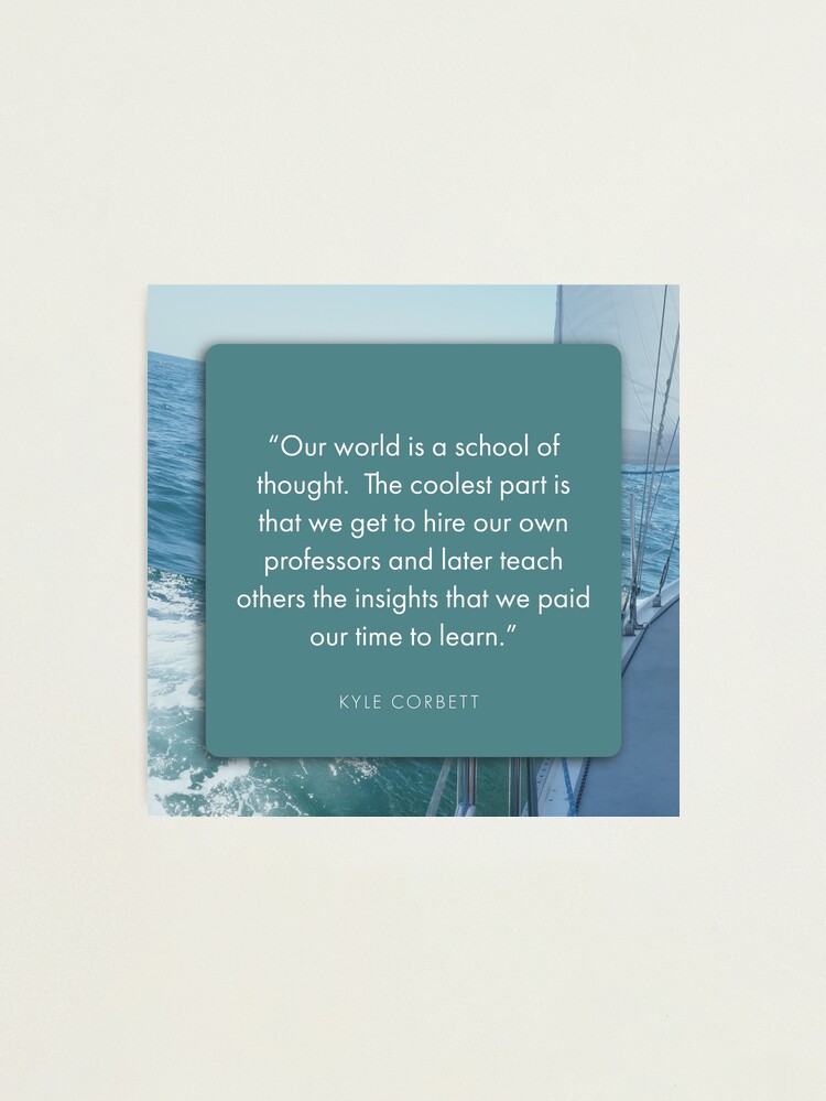 Thumbnail 1 of 3, Photographic Print, School of Thought designed and sold by SanDiegoSailing.